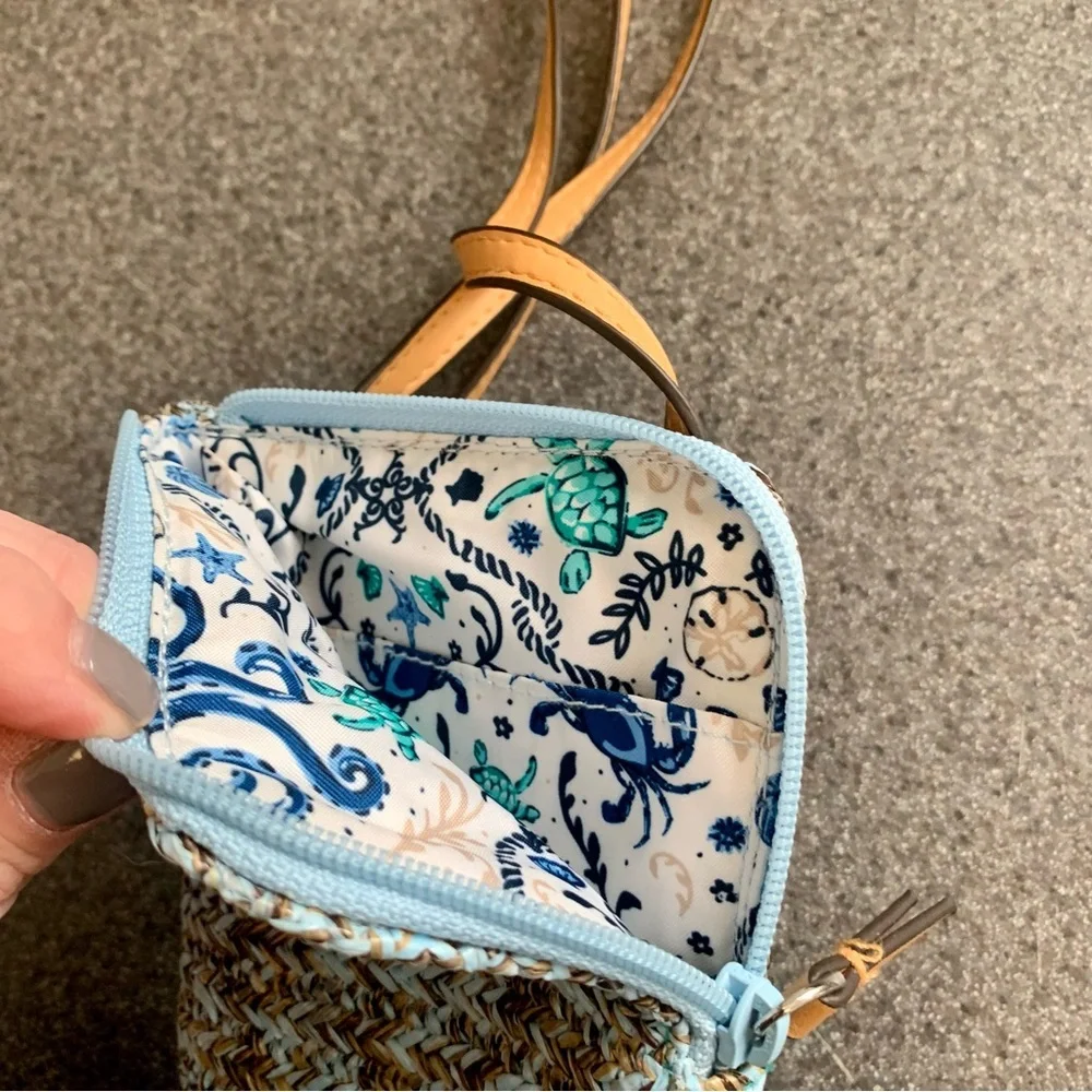 Vera Bradley Straw Cell Phone Cross Body NWOT